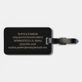 Blooming Book Gepäckanhänger (Rückseite horizontal)