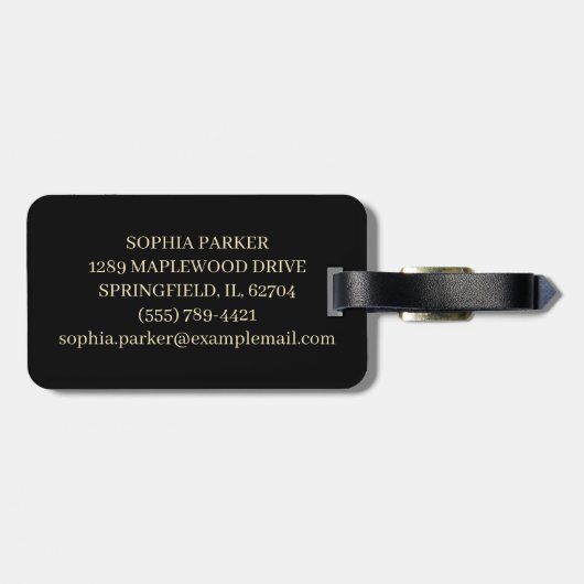 Blooming Book Gepäckanhänger (Rückseite horizontal)