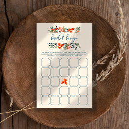 Blooming Botanicals Brautparty Bingo Game Cards Flyer