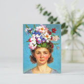 "Blooming Bouffant" Anna - Art & Floral Society Einladung (Stehend Vorderseite)