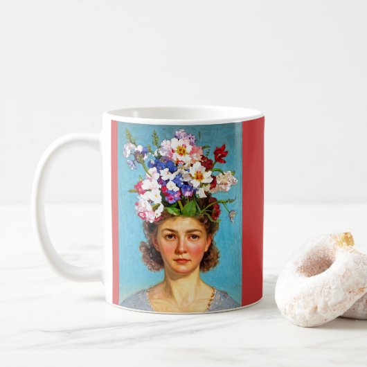 "Blooming Bouffant" Anna - Art & Floral Society Kaffeetasse (Mit Donut)