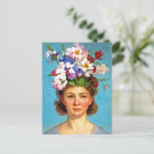 "Blooming Bouffant" Anna - Art & Floral Society Postkarte (Stehend Vorderseite)