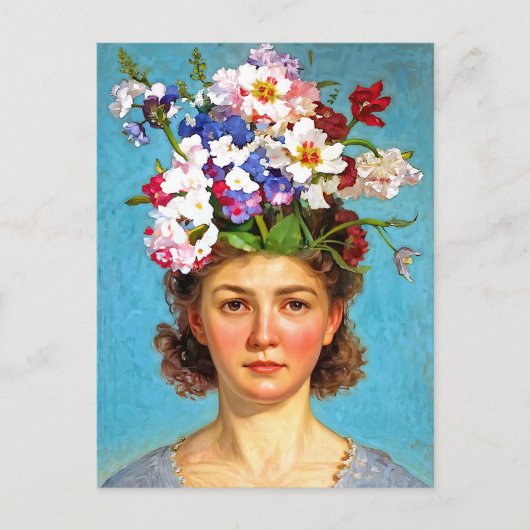 "Blooming Bouffant" Anna - Art & Floral Society Postkarte (Vorderseite)