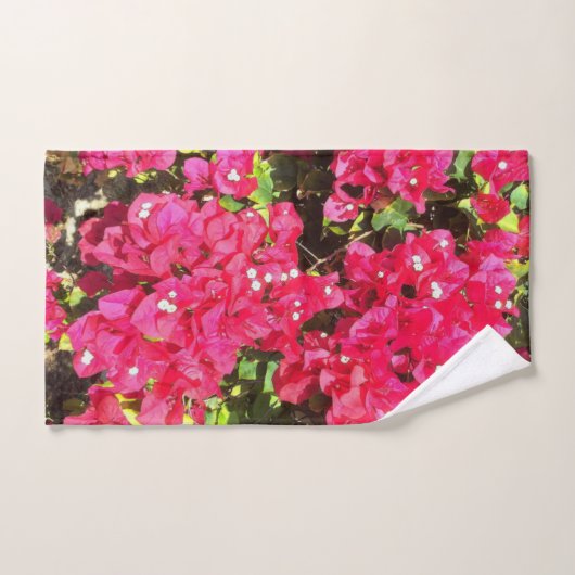 Blooming Bougainvillea Badhandtuch Set (Handtuch)