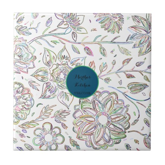 Blooming Bouquet Fliese (Vorderseite)