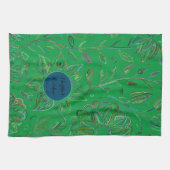 Blooming Bouquet Kelly Green Geschirrtuch (Horizontal)