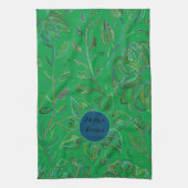 Blooming Bouquet Kelly Green Geschirrtuch (Vertikal)