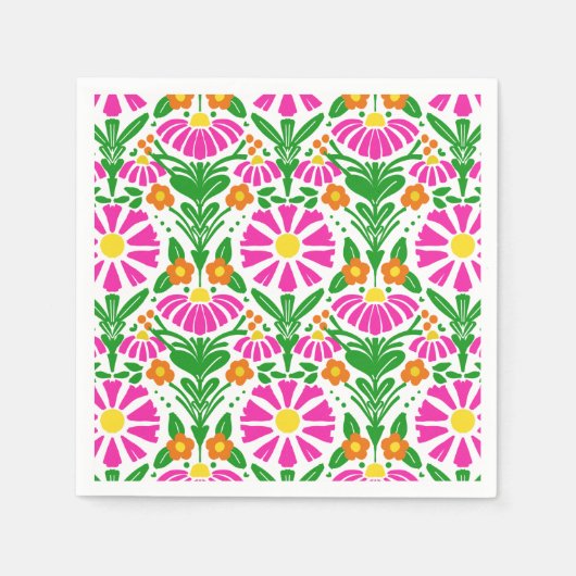 Blooming Bright Party Napkins Serviette (Vorderseite)