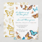 Blooming Butterflies Always Butterflies Bridal  Einladung (Vorne/Hinten)