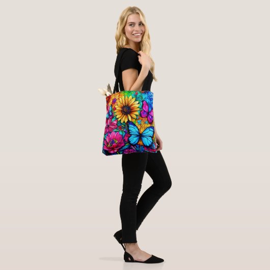 Blooming Butterfly Haven Tasche (Am Model)