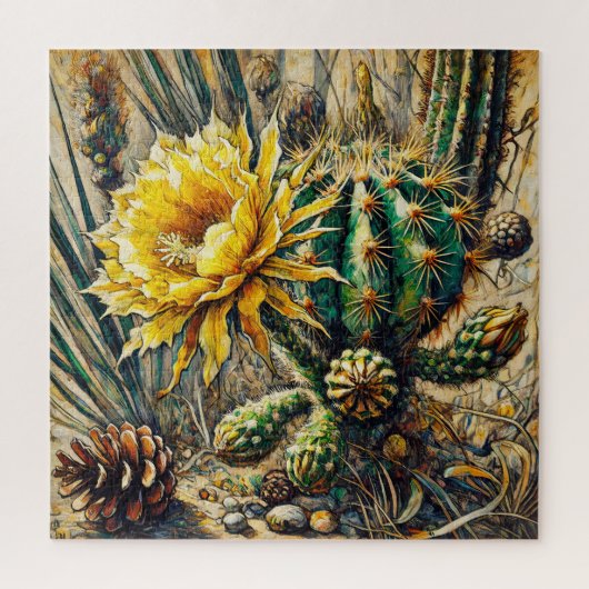 Blooming Cactus 600 Piece Puzzle (Vertikal)