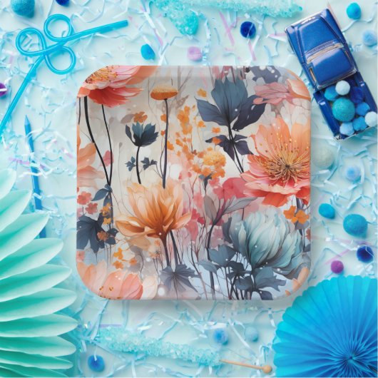 Blooming Charm Pappteller (Party)