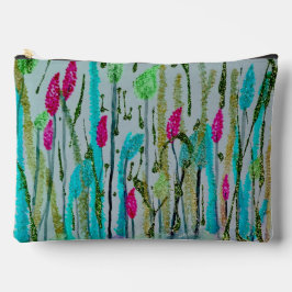 Blooming Color Print Cosmetic Bag Zubehörtasche