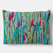 Blooming Color Print Cosmetic Bag Zubehörtasche (Rückseite)