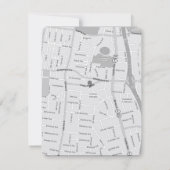 Blooming Dahlia Yellow Iris Wedding Einladung (Rückseite)