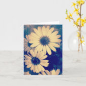 Blooming Daisies Grunge Karte (Gelbe Blume)