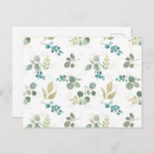 Blooming Delight Pattern Postkarte (Vorne/Hinten)