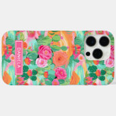 Blooming Desert Cacti Personalized Case-Mate iPhone Hülle (Rückseite (Horizontal))