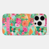 Blooming Desert Cacti Personalized Case-Mate iPhone Hülle (Rückseite (Horizontal))