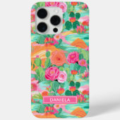 Blooming Desert Cacti Personalized Case-Mate iPhone Hülle (Rückseite)