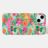 Blooming Desert Cacti Personalized Case-Mate iPhone Hülle (Rückseite (Horizontal))