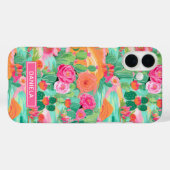 Blooming Desert Cacti Personalized Case-Mate iPhone Hülle (Rückseite (Horizontal))