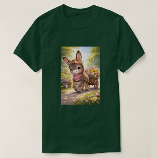 Blooming donkey T-Shirt (Design vorne)
