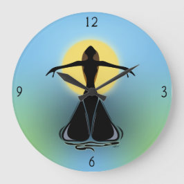 Blooming Female Large Clock Große Wanduhr