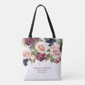 Blooming Figs | Elegant Floral Bridesmaid Keepake Tasche (Rückseite)