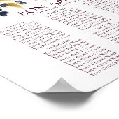 Blooming Figs | Moody Rustic Frucht 8 Tischsitze Poster (Ecke)