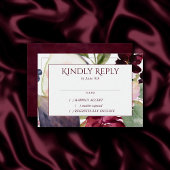 Blooming Figs | Moody Rustic Fruit Blossom Custom RSVP Karte