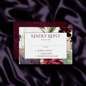 Blooming Figs | Moody Rustic Fruit Blossom Custom RSVP Karte