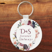 Blooming Figs | Moody Rustic Fruit Blossom Custom Schlüsselanhänger (Vorderseite)