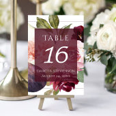 Blooming Figs | Moody Rustic Fruit Elegant Blossom Tischnummer