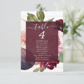 Blooming Figs | Moody Rustic Guest Name Table Card Einladung (Stehend Vorderseite)
