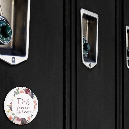 Blooming Figs | Moody Rustic Monogram Wreath Magnet