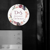 Blooming Figs | Moody Rustic Monogram Wreath Magnet