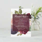 Blooming Figs | Rustikale Fruchtblumendusche Einladung (Stehend Vorderseite)