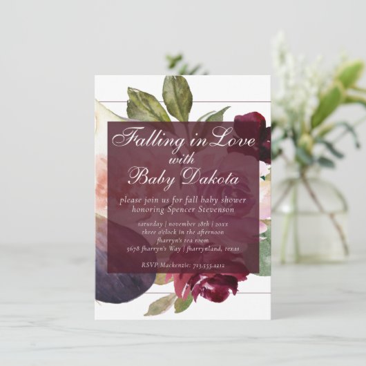 Blooming Figs | Rustikale Fruchtmoody in Liebe fal Einladung (Stehend Vorderseite)