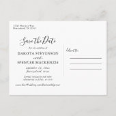 Blooming Figs | Rustikales Obstblüten Save the Dat Ankündigungspostkarte (Rückseite)