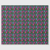 Blooming flower garden chic floral foliage geschenkpapier (Flach)