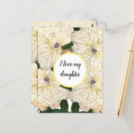 Blooming flower garden postkarte