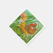 Blooming flower garden serviette (Ecke)