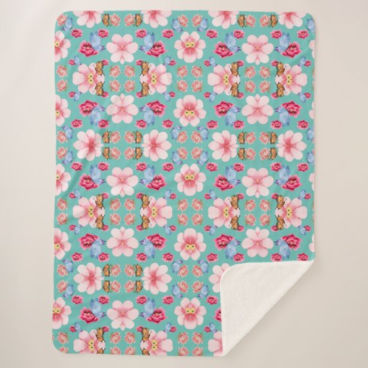 Blooming flower garden sherpadecke (Vorderseite)