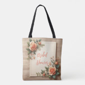 Blooming for Emily: Ein Personalisiertes Brautpart Tasche (Rückseite)