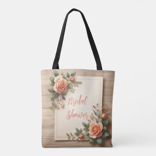 Blooming for Emily: Ein Personalisiertes Brautpart Tasche (Rückseite)