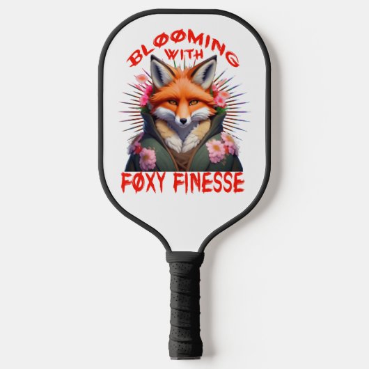 Blooming Fox Fashion Ästhetik Pickleball Schläger (Vorderseite)