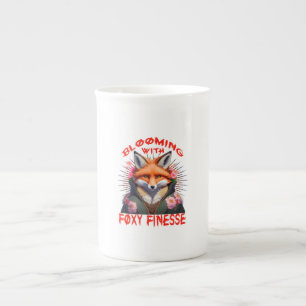 Blooming Fox Fashion Ästhetik Porzellantasse