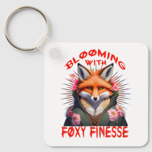 Blooming Fox Fashion Ästhetik Schlüsselanhänger