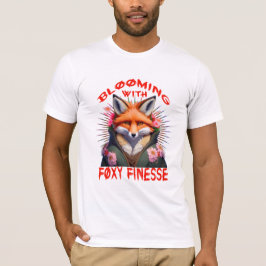 Blooming Fox Fashion Ästhetik T-Shirt